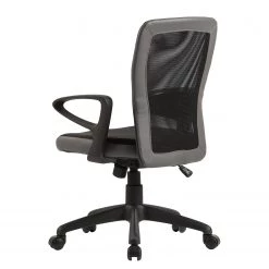 Fredriks Chaise pivotante Pialba - Imitation cuir et mesh / Matière plastique - Noir / Gris foncé -Chaises Soldes 2022 1000280786 210809 06062700033 DETAILS P000000001000280786