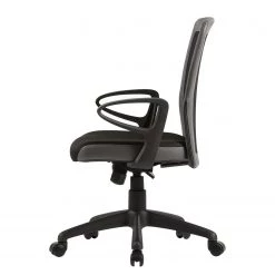 Fredriks Chaise pivotante Pialba - Imitation cuir et mesh / Matière plastique - Noir / Gris foncé -Chaises Soldes 2022 1000280786 210809 06062700034 DETAILS P000000001000280786