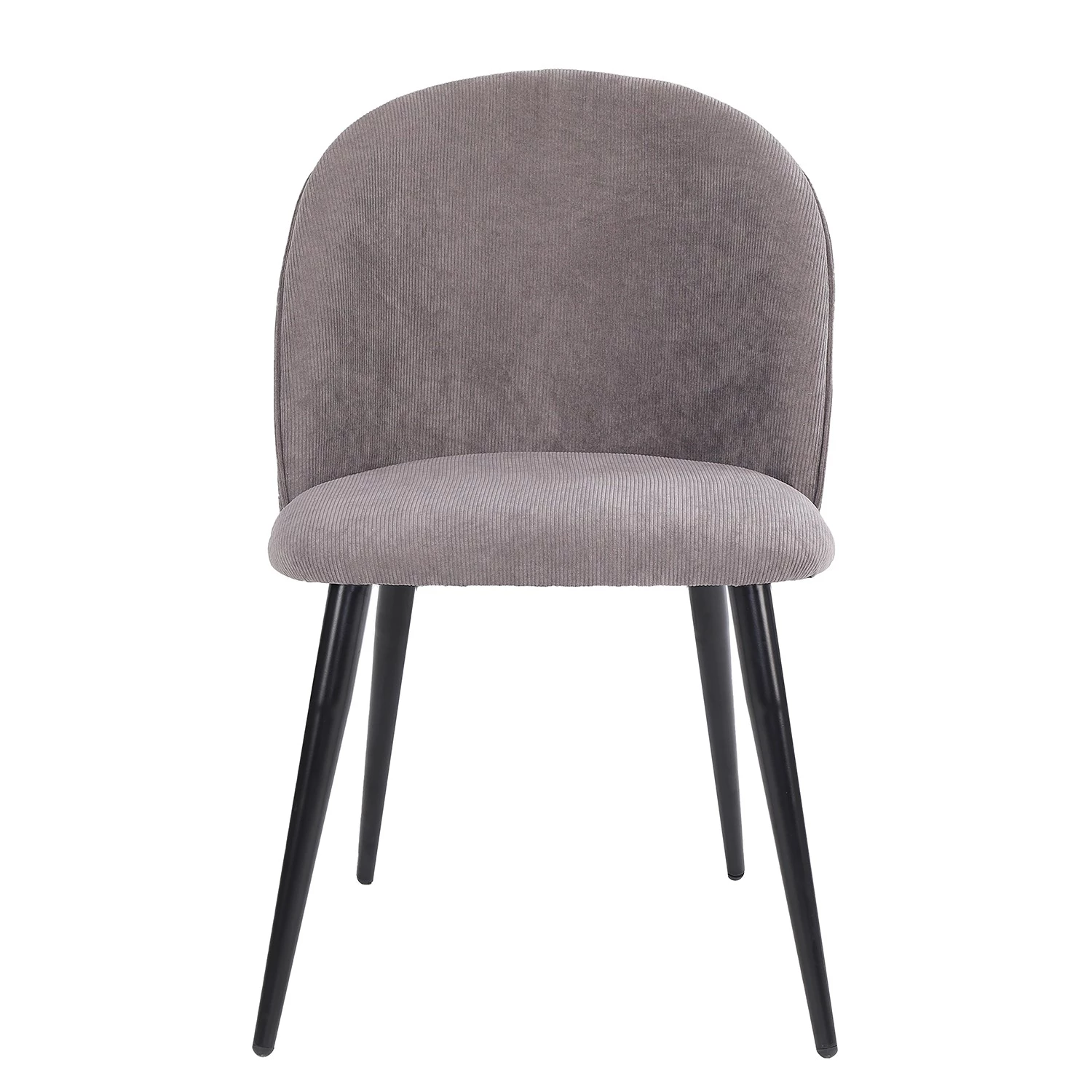 Chaises capitonnées Finnea (lot de 2) - Gris 4 Chaises capitonnées Finnea (lot de 2) - Gris – Image 2