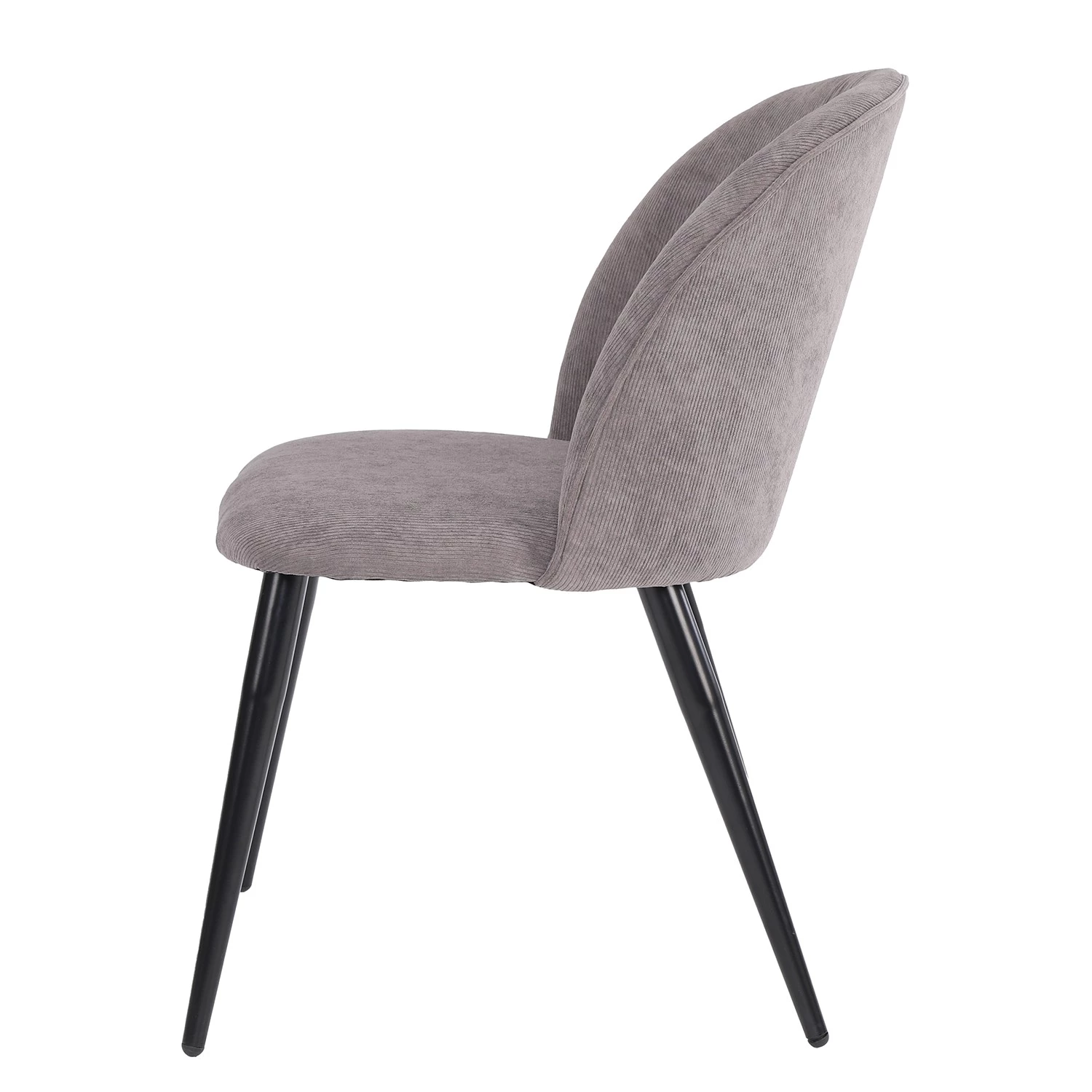 Chaises capitonnées Finnea (lot de 2) - Gris 5 Chaises capitonnées Finnea (lot de 2) - Gris – Image 3