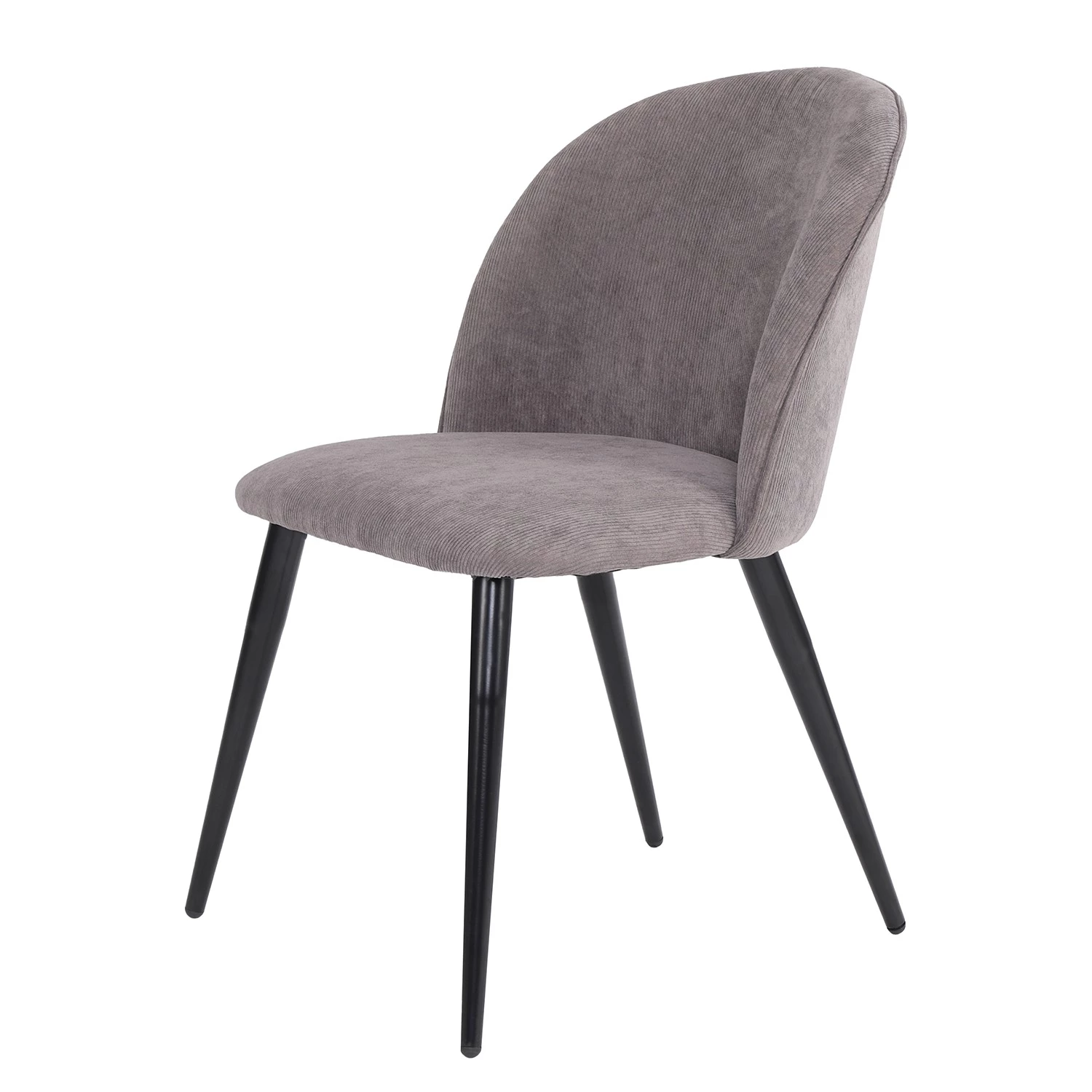 Chaises capitonnées Finnea (lot de 2) - Gris 8 Chaises capitonnées Finnea (lot de 2) - Gris – Image 6