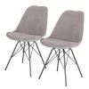 Loftscape Chaises capitonnées Flekke II (lot de 2) - gris -Chaises Soldes 2022 1000281520 220104 150651000011 IMAGE P000000001000281520