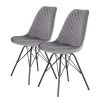 Loftscape Chaises capitonnées Flekke I (lot de 2) - Gris -Chaises Soldes 2022 1000281526 210929 09414700021 IMAGE P000000001000281526