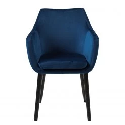 Mørteens Chaises à accoudoirs Nicholas V - Velours Kemi: Bleu foncé - Lot de 2 -Chaises Soldes 2022 1000281668 210819 09162000023 DETAILS P000000001000281668