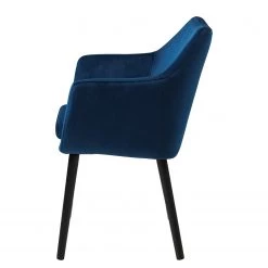 Mørteens Chaises à accoudoirs Nicholas V - Velours Kemi: Bleu foncé - Lot de 2 -Chaises Soldes 2022 1000281668 210819 09163100024 DETAILS P000000001000281668