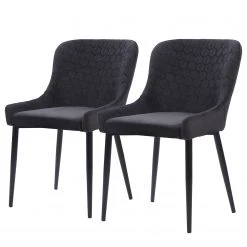 Ars manufacti Chaises Dorio (lot de 2) - Noir