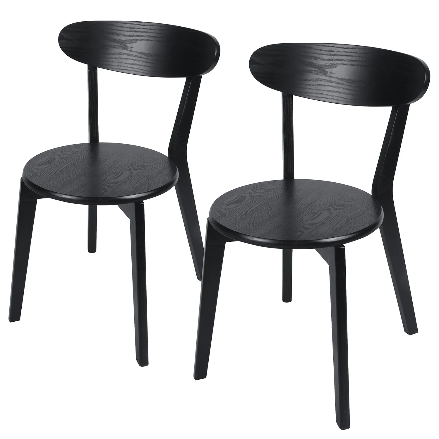 Studio Copenhagen Chaises Flori (lot de 2) - Partiellement en frêne massif - Frêne / Noir 3 Studio Copenhagen Chaises Flori (lot de 2) - Partiellement en frêne massif - Frêne / Noir