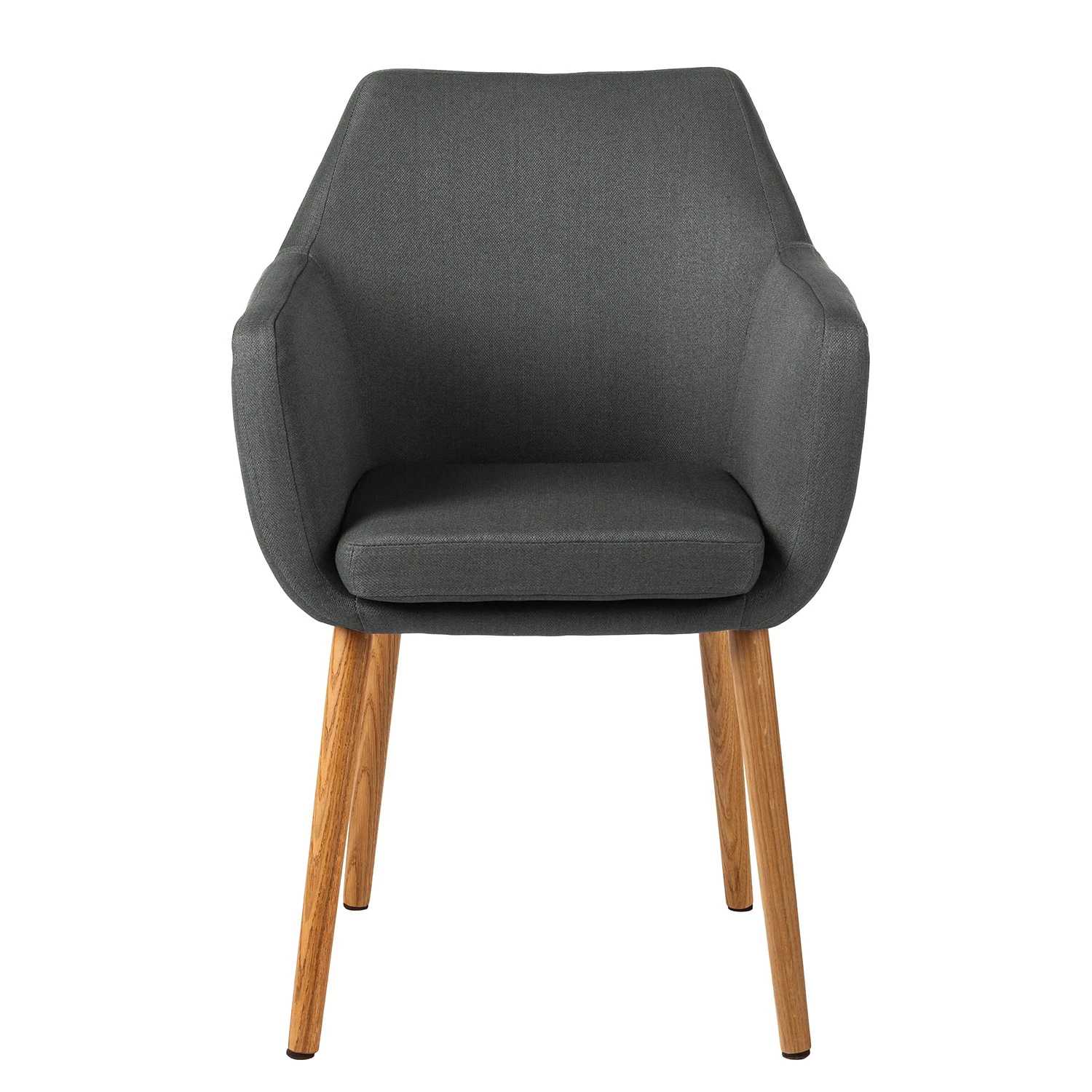 Mørteens Chaises à accoudoirs Nicholas - Tissu Cors: Gris foncé - Lot de 2 5 Mørteens Chaises à accoudoirs Nicholas - Tissu Cors: Gris foncé - Lot de 2 – Image 3