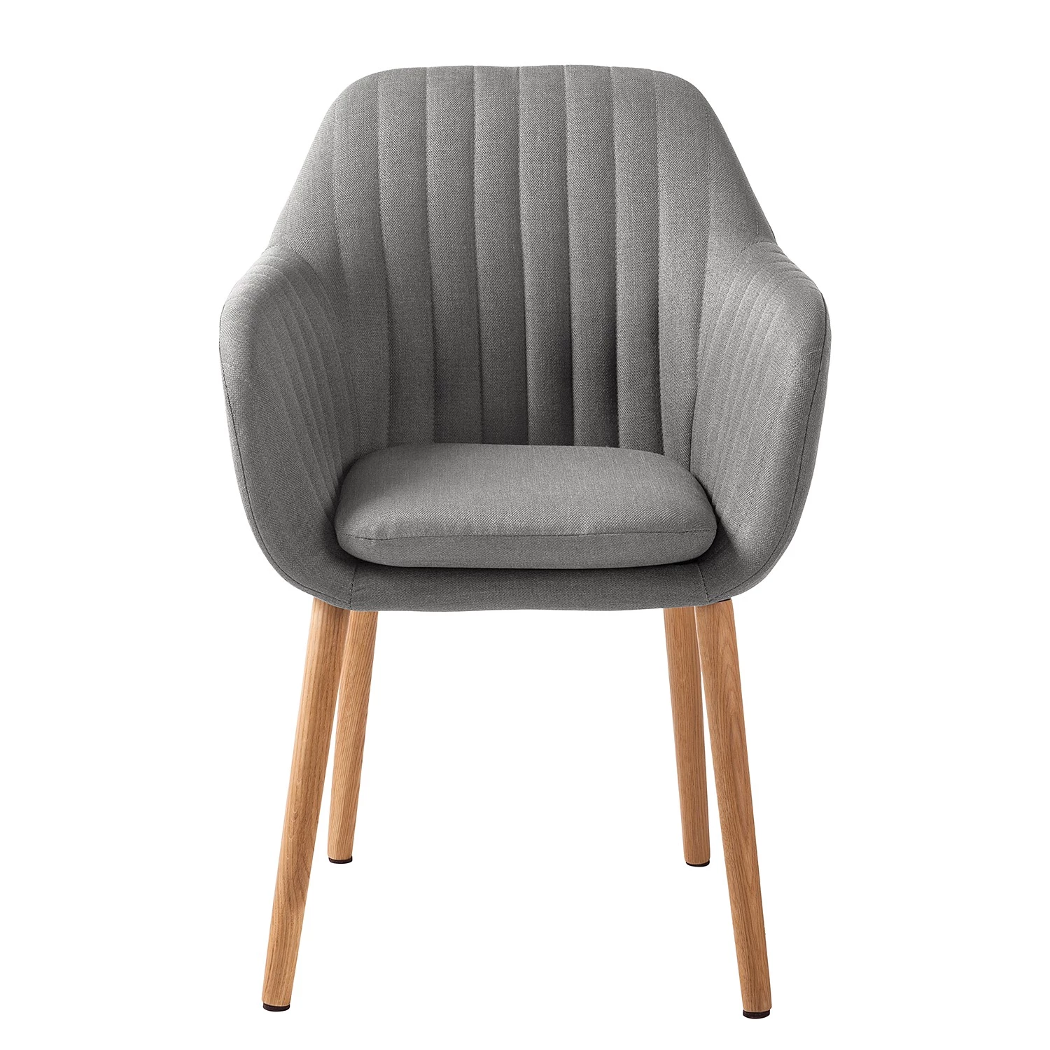 Mørteens Chaises à accoudoirs Tilanda - Tissu / Chêne massif - Tissu Cors: Granite - Lot de 2 5 Mørteens Chaises à accoudoirs Tilanda - Tissu / Chêne massif - Tissu Cors: Granite - Lot de 2 – Image 3