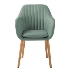 Mørteens Chaises à accoudoirs Tilanda - Tissu / Chêne massif - Tissu Cors: Gris menthe - Lot de 2 -Chaises Soldes 2022 1000281930 210819 09394000300 DETAILS P000000001000281930