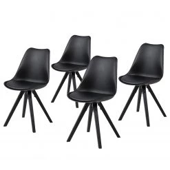 Mørteens Chaises Aledas - Noir - Lot de 4