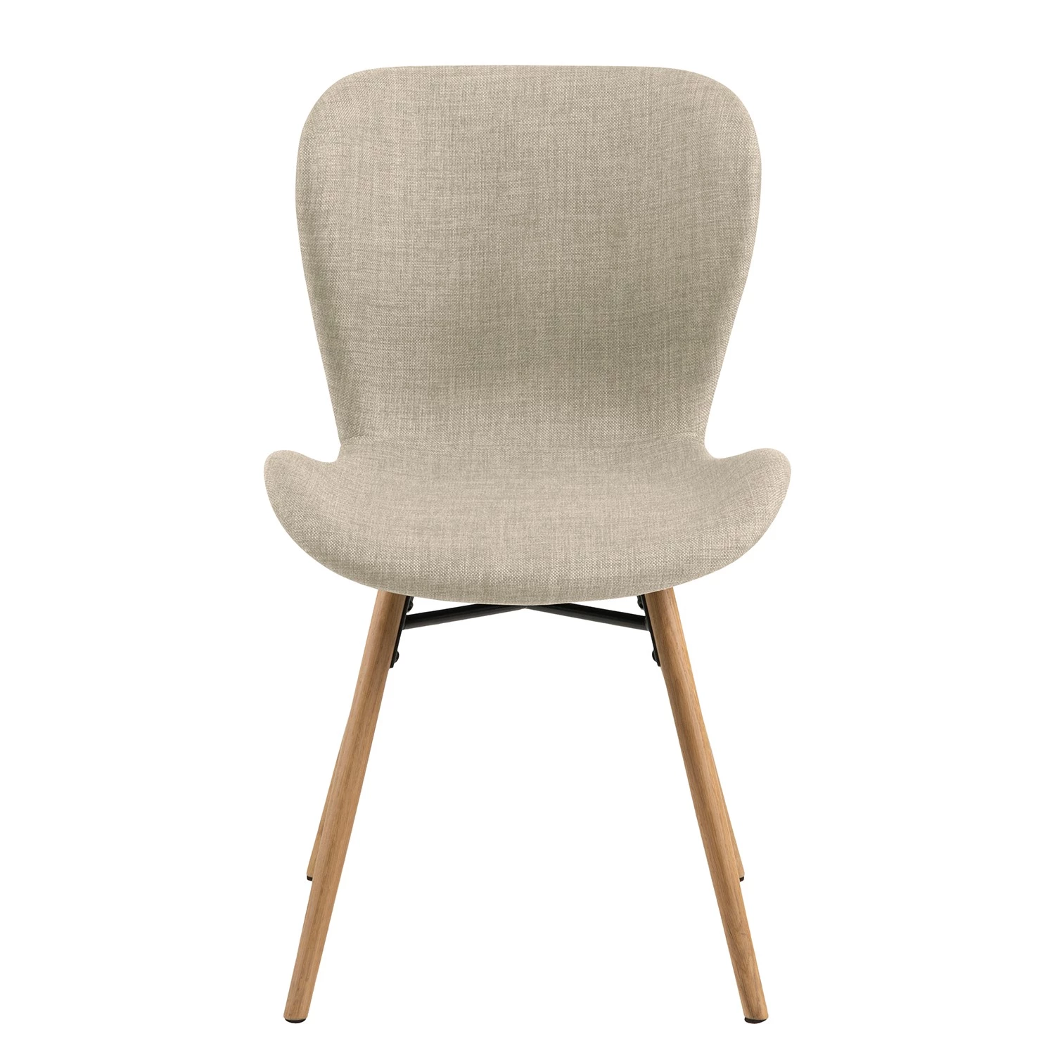Mørteens Chaises capitonnées Livaras - Tissu Radis: Crème - Lot de 4 5 Mørteens Chaises capitonnées Livaras - Tissu Radis: Crème - Lot de 4 – Image 3