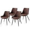 Ars manufacti Chaises capitonnées Midge (lot de 2) - Marron - Lot de 4 -Chaises Soldes 2022 1000283497 210811 15350600002 IMAGE P000000001000283497