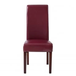 Ars Natura Chaises capitonnées Nello I (lot de 2) - similicuir / Hévéa massif - Marron foncé - Carmin - Lot de 4 -Chaises Soldes 2022 1000283998 210831 13391800048 DETAILS P000000001000283998