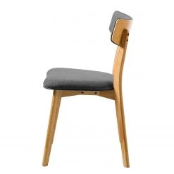 Mørteens Chaise Colson - Tissu / Hévéa massif - Gris foncé / Chêne - Lot de 4 -Chaises Soldes 2022 1000284008 210813 16501800014 DETAILS P000000001000284008