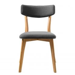 Mørteens Chaise Colson - Tissu / Hévéa massif - Gris foncé / Chêne - Lot de 4 -Chaises Soldes 2022 1000284008 210813 16503100015 DETAILS P000000001000284008