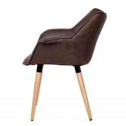 Ars manufacti Chaise à accoudoirs Kantii I - Microfibre / Chêne massif - Marron foncé vintage - Lot de 2 9 Ars manufacti Chaise à accoudoirs Kantii I - Microfibre / Chêne massif - Marron foncé vintage - Lot de 2 -Chaises Soldes 2022 1000284154 210819 08490400012 DETAILS P000000001000284154