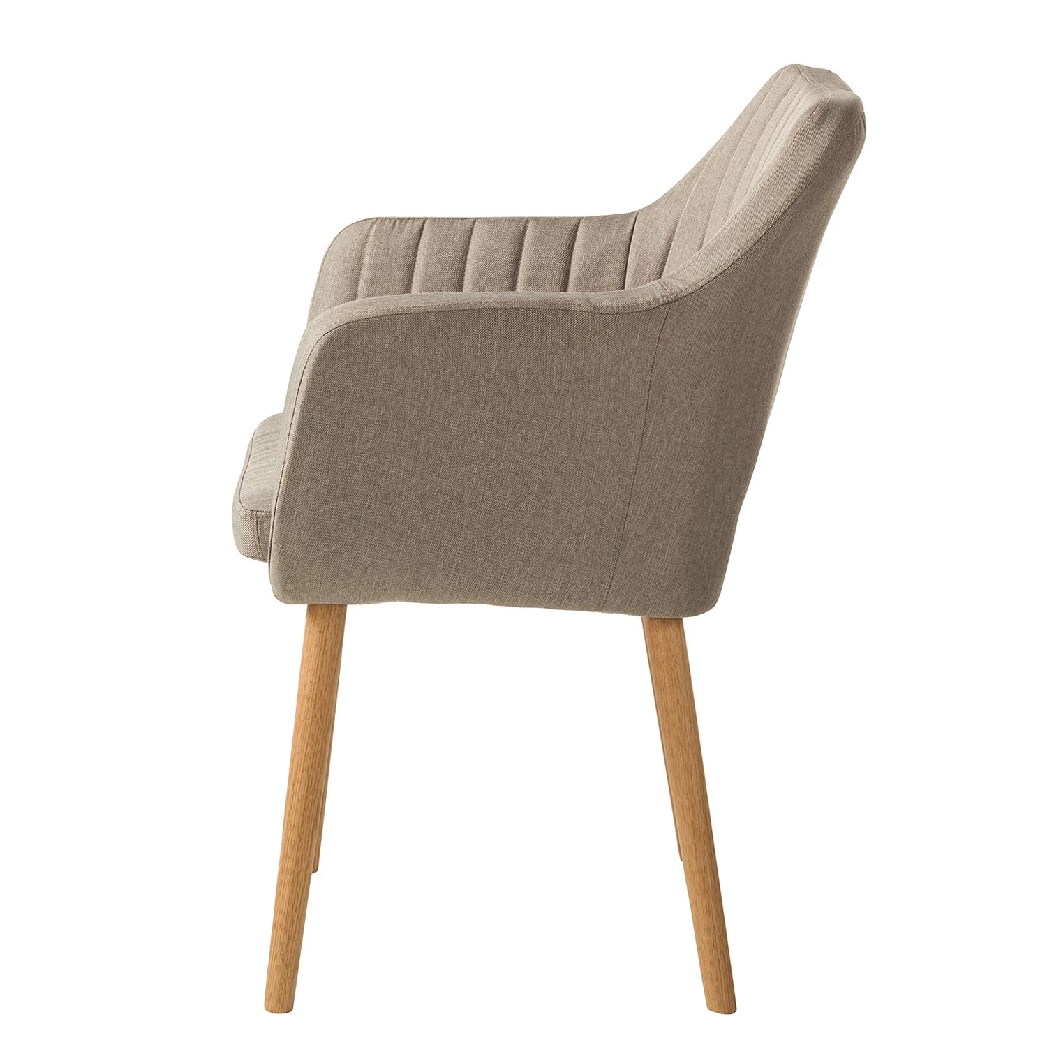 Mørteens Chaise à accoudoirs Leedy I - Tissu Zea: Beige - Lot de 2 5 Mørteens Chaise à accoudoirs Leedy I - Tissu Zea: Beige - Lot de 2 – Image 3