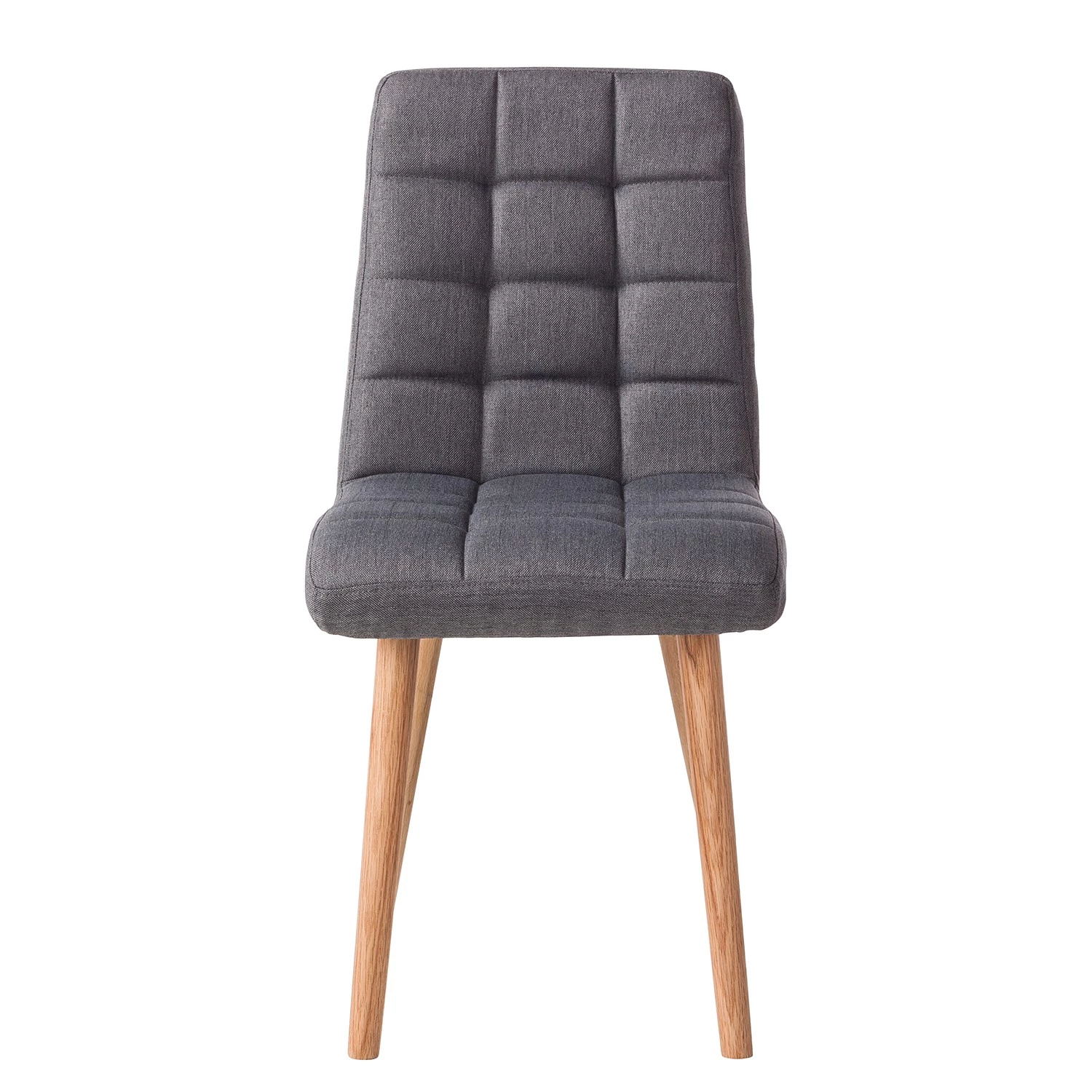 Mørteens Chaise capitonnée Doskie I - Tissu Zea: Gris foncé - Lot de 4 6 Mørteens Chaise capitonnée Doskie I - Tissu Zea: Gris foncé - Lot de 4 – Image 4