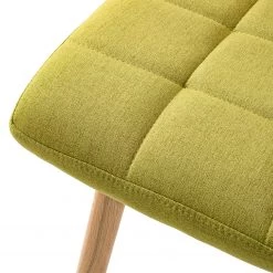Mørteens Chaise capitonnée Doskie II - Lin / Chêne massif - Citron vert - Lot de 4 -Chaises Soldes 2022 1000284205 210823 08535500240 DETAILS P000000001000284205