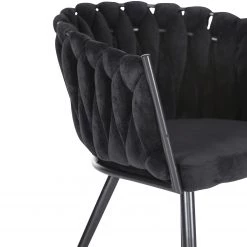 Jack & Alice Chaise à accoudoirs Feltham - Noir -Chaises Soldes 2022 1000284292 210813 06021600012 DETAILS P000000001000284292