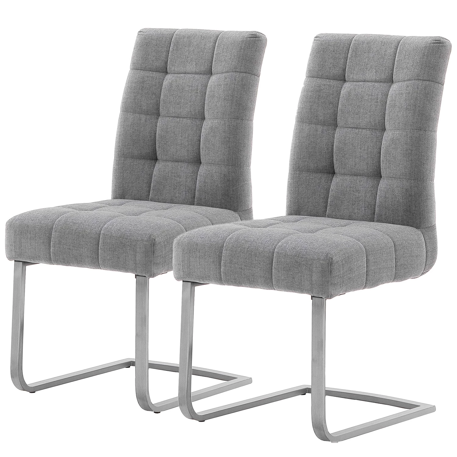 Ars manufacti Chaises cantilever Stawley II (lot de 2) - Gris clair 3 Ars manufacti Chaises cantilever Stawley II (lot de 2) - Gris clair