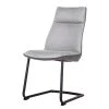 Fredriks Chaises cantilever Altoona (lot de 2) - Tissage à plat / Métal - Gris foncé et gris clair / Noir mat -Chaises Soldes 2022 1000285150 220617 010 IMAGE P000000001000285150