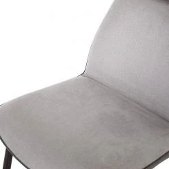 Fredriks Chaises cantilever Altoona (lot de 2) - Tissage à plat / Métal - Gris foncé et gris clair / Noir mat -Chaises Soldes 2022 1000285150 220617 035 DETAILS P000000001000285150