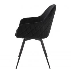 Ars manufacti Chaise à accoudoirs Vander - Tissu / Métal - Noir -Chaises Soldes 2022 1000285183 220817 050 DETAILS P000000001000285183