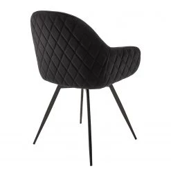 Ars manufacti Chaise à accoudoirs Vander - Tissu / Métal - Noir -Chaises Soldes 2022 1000285183 220817 060 DETAILS P000000001000285183