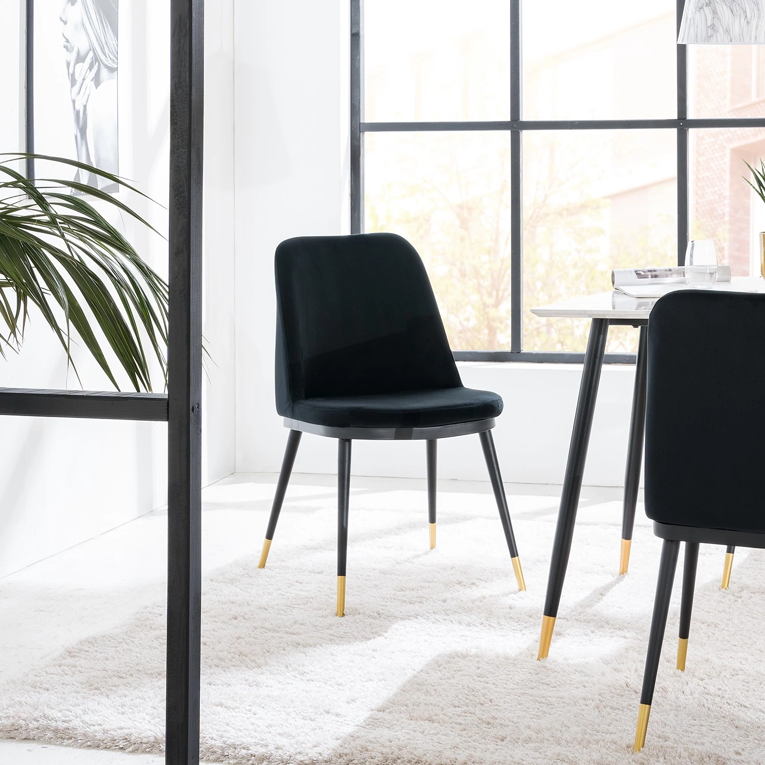 Jack & Alice Chaises Siama (lot de 2) - Noir 3 Jack & Alice Chaises Siama (lot de 2) - Noir – Image 2