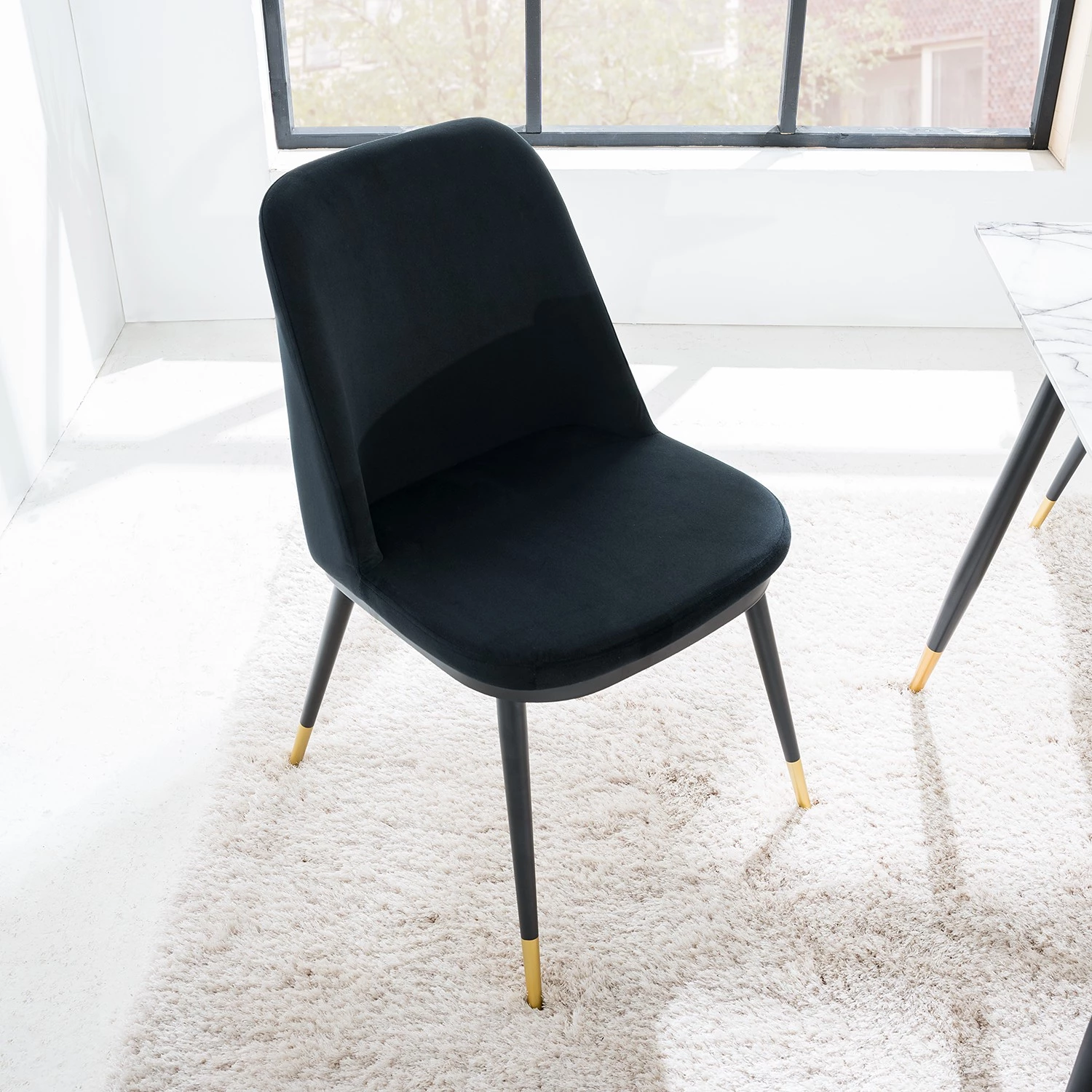 Jack & Alice Chaises Siama (lot de 2) - Noir 4 Jack & Alice Chaises Siama (lot de 2) - Noir – Image 3