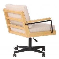 Mørteens Fauteuil de bureau David - Tissu / Chêne massif / Métal - Crème / Chêne / Noir 10 Mørteens Fauteuil de bureau David - Tissu / Chêne massif / Métal - Crème / Chêne / Noir -Chaises Soldes 2022 1000288171 220610 040 DETAILS P000000001000288171