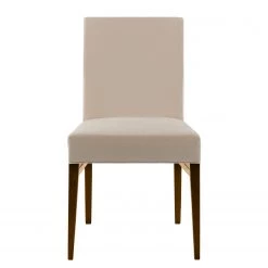 Red Living Chaise capitonnée Camillas II (lot de 2) - Tissu structuré / Hêtre massif- Beige / Imitation noyer -Chaises Soldes 2022 1000299011 211019 11163800069 DETAILS P000000001000299011