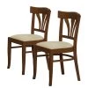 Red Living Chaises Brading II (lot de 2) - Tissu structuré / Hêtre massif- Beige / Imitation noyer -Chaises Soldes 2022 1000299026 211019 11163900147 IMAGE P000000001000299026