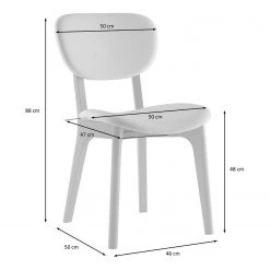 Norrwood Chaises capitonnées Nadir (lot de 2) - Crème - Imitation noyer -Chaises Soldes 2022 1000299039 211019 11164000751 SKETCH DETAILS P000000001000299039 sketch