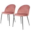Red Living Chaises capitonnées Maxou II (lot de 2) - Rose bébé -Chaises Soldes 2022 1000299395 211012 13445400023 IMAGE P000000001000299395