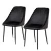 Red Living Chaises capitonnées Halley II (lot de 2) - Noir -Chaises Soldes 2022 1000299421 211012 13445500158 IMAGE P000000001000299421