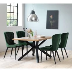 Red Living Chaises capitonnées Kaman (lot de 2) - Velours / Fer - Vert foncé / Noir 16 Red Living Chaises capitonnées Kaman (lot de 2) - Velours / Fer - Vert foncé / Noir -Chaises Soldes 2022 1000303602 211117 16473900084 MOOD DETAILS P000000001000303602 mood