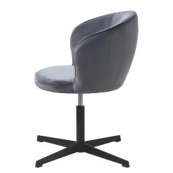 Red Living Chaise pivotante Cheia II - Velours / Fer - Gris / Noir -Chaises Soldes 2022 1000303610 211117 16474000140 DETAILS P000000001000303610