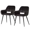 Red Living Chaises à accoudoirs Avril (lot de 2) - Gris marron 2 Red Living Chaises à accoudoirs Avril (lot de 2) - Gris marron -Chaises Soldes 2022 1000303868 211105 13105600123 IMAGE P000000001000303868