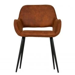 Red Living Chaises à accoudoirs Avril II (lot de 2) - Microfibre / Acier - Marron vintage / Noir 11 Red Living Chaises à accoudoirs Avril II (lot de 2) - Microfibre / Acier - Marron vintage / Noir -Chaises Soldes 2022 1000303883 211105 13105900235 DETAILS P000000001000303883