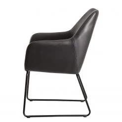 Loftscape Chaise à accoudoirs Fradou III - Imitation cuir / Fer - Noir 11 Loftscape Chaise à accoudoirs Fradou III - Imitation cuir / Fer - Noir -Chaises Soldes 2022 1000303936 211103 12152300322 DETAILS P000000001000303936