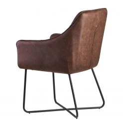 Loftscape Chaise à accoudoirs Giorgino II - Marron foncé vintage -Chaises Soldes 2022 1000303957 211103 12152700459 DETAILS P000000001000303957