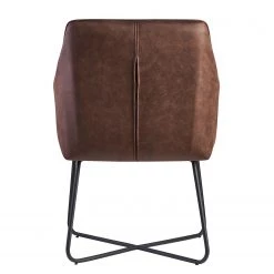 Loftscape Chaise à accoudoirs Giorgino II - Marron foncé vintage -Chaises Soldes 2022 1000303957 211103 12152700461 DETAILS P000000001000303957