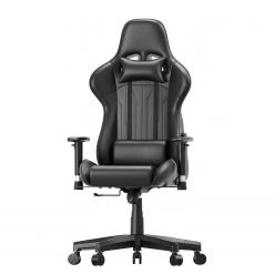 Fredriks Chaise gamer Jason - Imitation cuir / Nylon - Noir