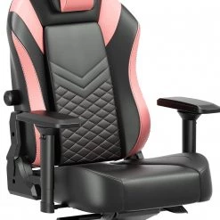 Fredriks Chaise gamer Lasse XXL - Noir / Rose -Chaises Soldes 2022 1000307839 220510 065 DETAILS P000000001000307839