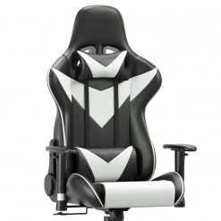 Fredriks Chaise gamer Jasper - Noir / Blanc -Chaises Soldes 2022 1000307849 220510 050 DETAILS P000000001000307849