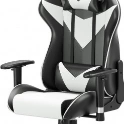 Fredriks Chaise gamer Jasper - Noir / Blanc -Chaises Soldes 2022 1000307849 220510 070 DETAILS P000000001000307849