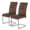 Loftscape Chaise cantilever Witney - Marron vintage - Lot de 2